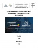 Guía para generación de archivo plano para cargue masivo de empleados