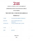 Resumen del curso de desarrollo personal