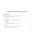 Procesos de la consultorìa en la empresa Ospina S.A.C