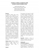 Violencia contra la mujer en el Perú