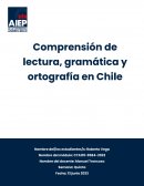 Comprensión de lectura, gramática y ortografía en Chile