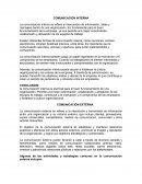 Comunicacion interna y externa