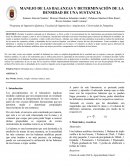 Manejo de las balanzas y determinación de la densidad de una sustancia