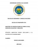 Objetivos smart aplicados a la gestión de stakeholders