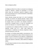 Sobre la inteligencia artificial