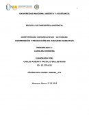 Competencias comunicativas - Actividad: Comprensión y producción del discurso narrativo