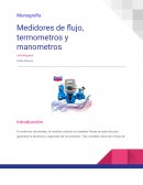 Medidores de flujo, termometros y manometros