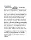 Abastecimiento de agua potable en la zona Metropolitana de la Ciudad de México