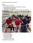 Informe de mantenimiento extensiones