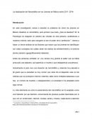 La idealización del Narcotráfico en los Jóvenes en México entre 2011- 2014