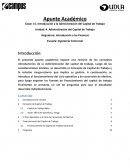 Administración del capital de trabajo