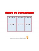 Bingo de ecuaciones simples