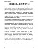 ¿Qué es la economía?