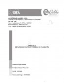 Estrategias, políticas y premisas de planeación