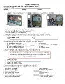 Examen diagnóstico inglés primer grado