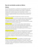Tipos de movimientos sociales en México