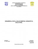 Desarrollo de la salud mental durante el ciclo vital
