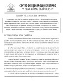 Mis Discípulos II L13 - Los dos cimientos