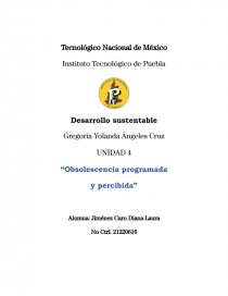 Obsolescencia programada y percibida. Página 1