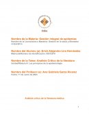 Gestión integral de epidemias Tarea 5