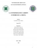 La enfermedad de carrión o fiebre de la oroya