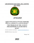 ¿Que influencia tuvo el paso del mito al logos en la humanidad?