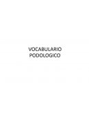 Vocabulario Podologico