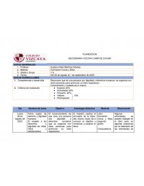 Planeación secundaria. Página 1