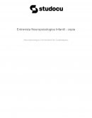 Entrevista neuropsicológica infantil