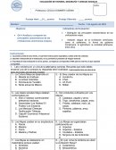 Evaluación de historia, geografía y ciencias sociales