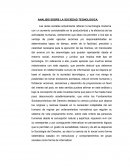 Analisis Sobre Sociedad Tegnológica