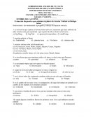 Evaluación diagnostica para alumnos regulares de ciencias 1 énfasis en biología (s/r)