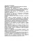 Taller de recapitulación de costos
