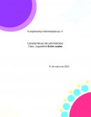 Características del administrador