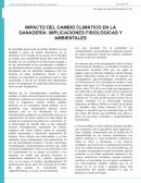 Impacto del cambio climático en la ganadería: implicaciones fisiológicas y ambientales