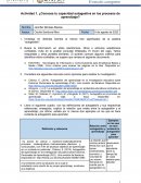 Actividad 1. ¿Conoces tu capacidad autogestiva en los procesos de aprendizaje?