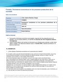 Fenómenos económicos en los procesos productivos de la sociedad
