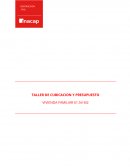 Informe cubicacion y presupuesto