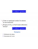 El enlace químico
