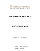 Informe de práctica profesional II empresa: Itaú Chile
