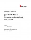 Muestreo y granulometría. Operaciones de molienda y clasificación