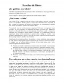 Cómo escribir reseñas de libros