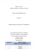 Variables, constantes y Estructuras de control