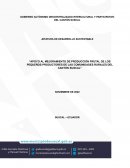 Apoyo al mejoramiento de producción frutal de los pequeños productores de las comunidades rurales del Cantón Suscal