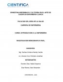 Ernestina Wiedenbach y su teoria en el arte de cuidar en enfermería clínica