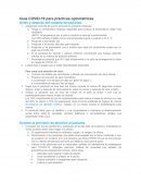 Guía COVID-19 para prácticas optométricas