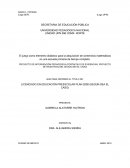 Proyecto de intervención pedagógica (portafolio de evidencias, proyecto de investigación, según sea el caso)