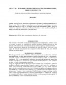 Práctica de laboratorio: Preparación de soluciones, disoluciones y pH