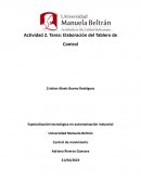 Elaboración del Tablero de Control