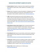 Buscar en internet, bases de datos
